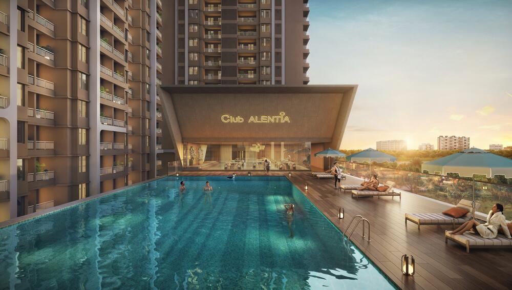 Club Alentia rooftop swimming pool