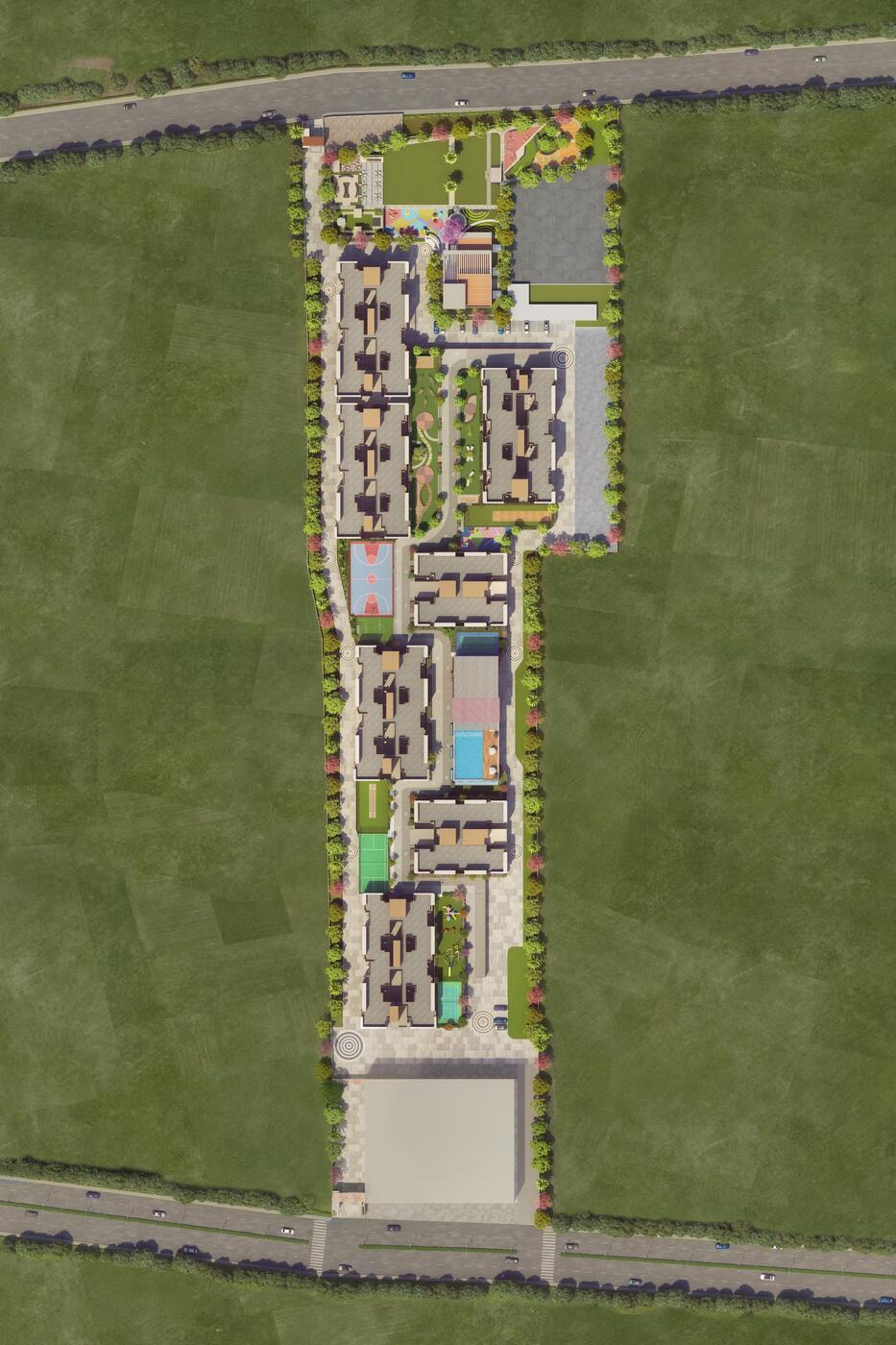 Shakuntal Alentia Charholi master plan and site layout