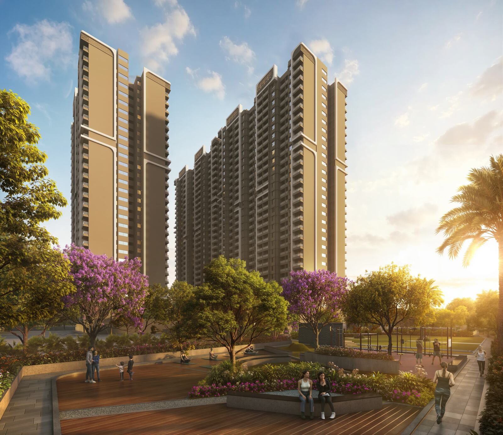 Shakuntal Alentia towers by day